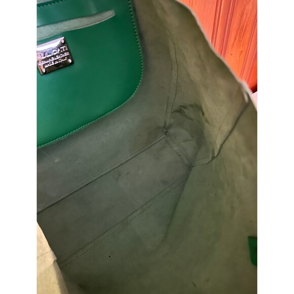 Pulicati Leather Tote green bag - Picture 14 of 15